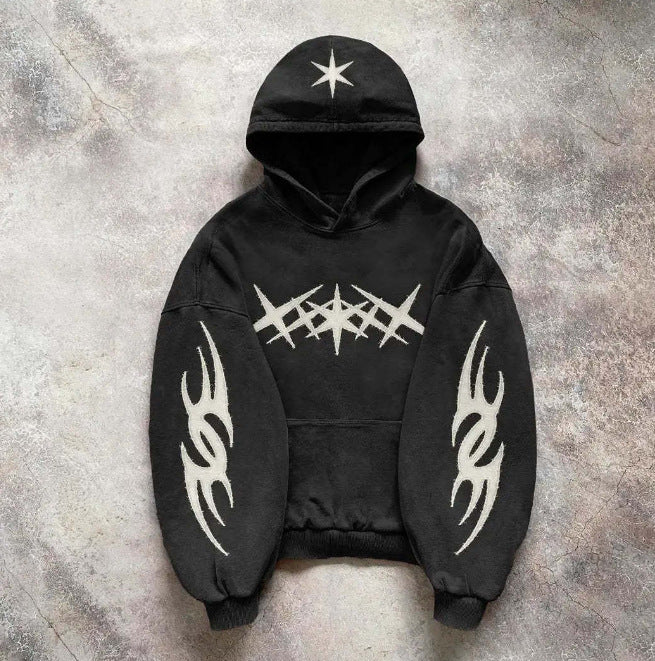 Sudadera con capucha y estampado