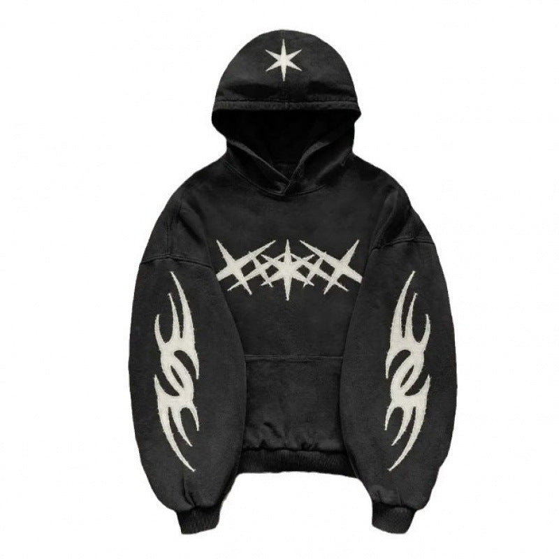 Sudadera con capucha y estampado