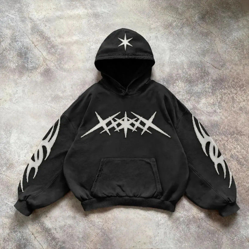 Sudadera con capucha y estampado