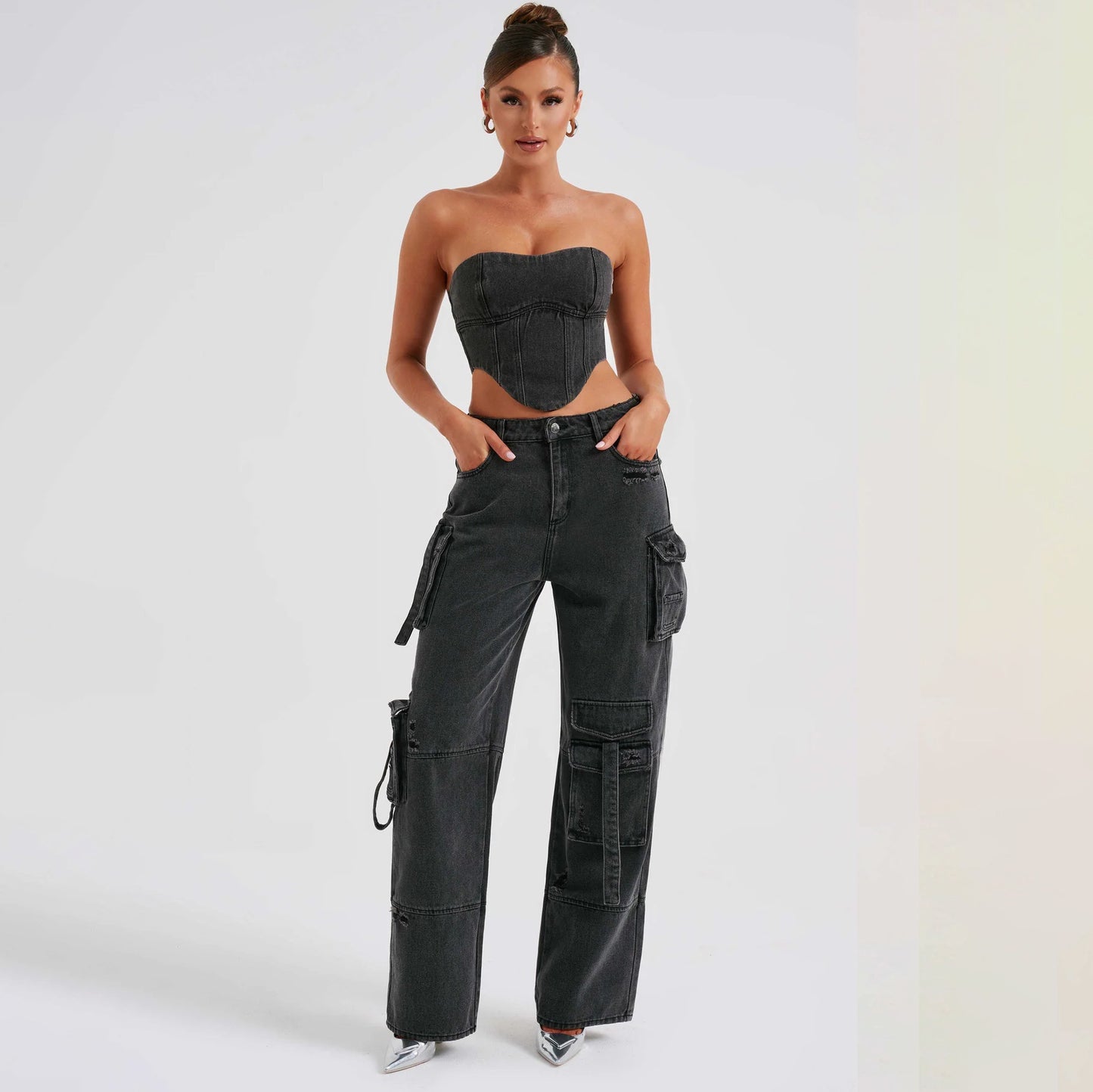 Conjunto de mezclilla para mujer