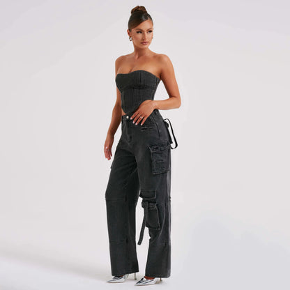 Conjunto de mezclilla para mujer