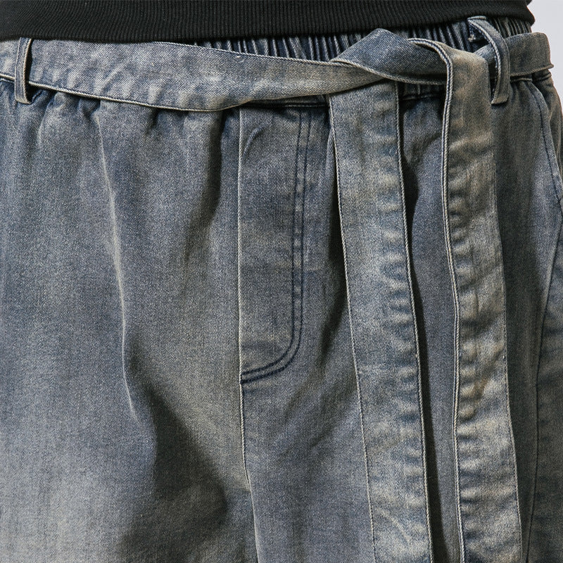 Pantalones jeans holgados estilo punk hip-hop