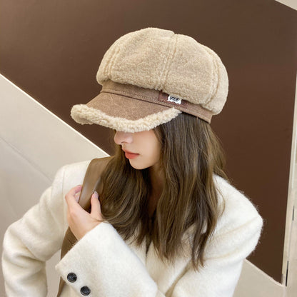 Gorra de lana gruesa y cálida