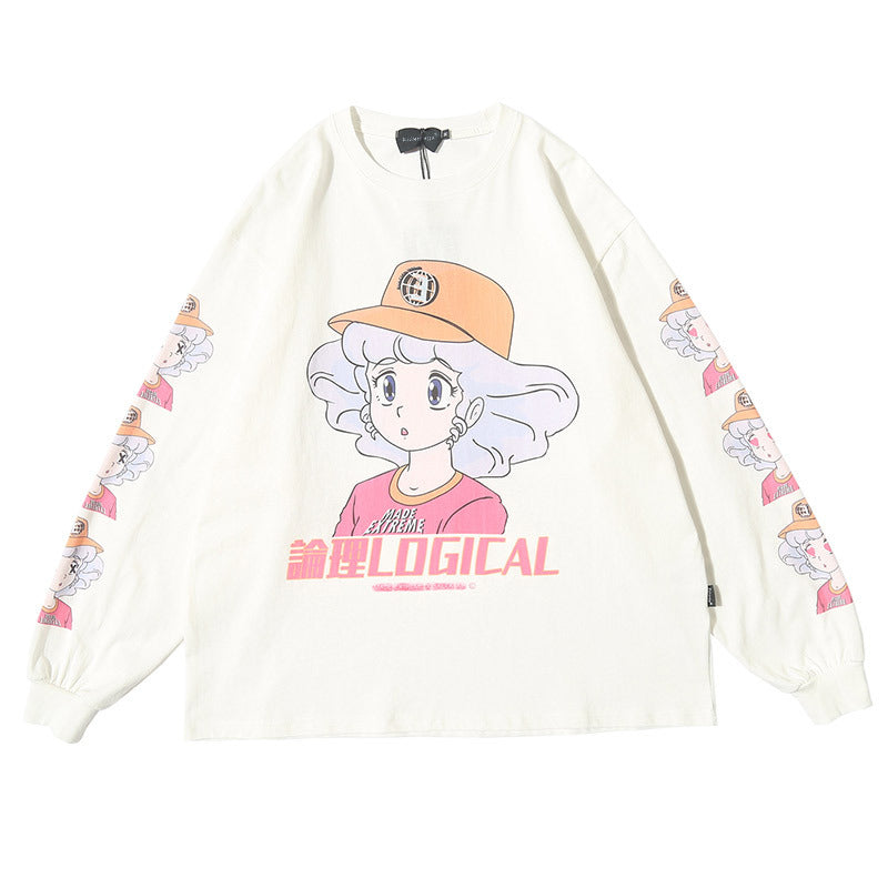 Camiseta de manga larga chica anime