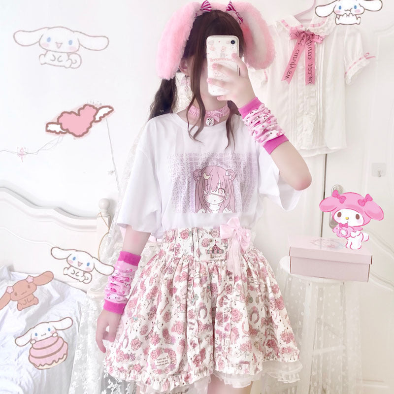 Camiseta de anime moon girl