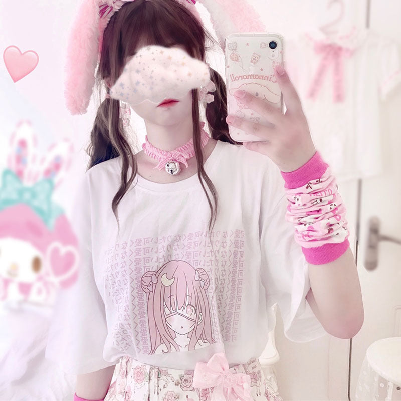 Camiseta de anime moon girl