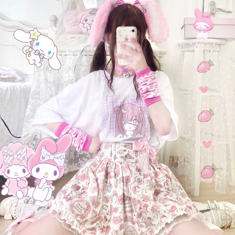 Camiseta de anime moon girl