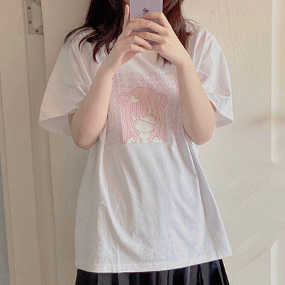 Camiseta de anime moon girl