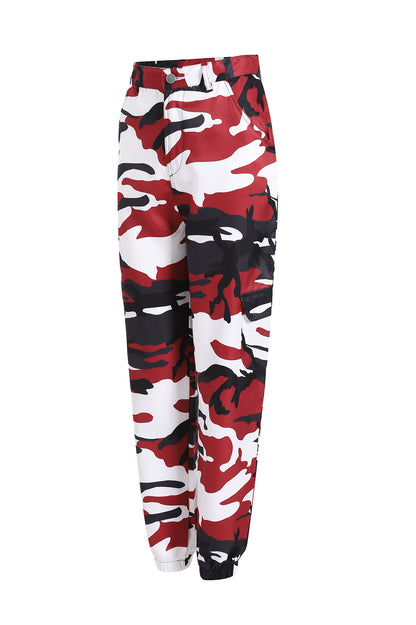 Pantalón de mezclilla de camuflaje para mujer
