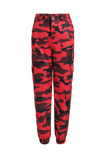 Pantalón de mezclilla de camuflaje para mujer