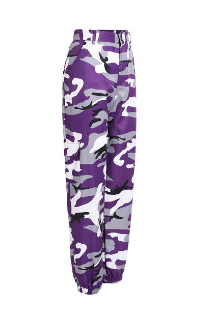 Pantalón de mezclilla de camuflaje para mujer