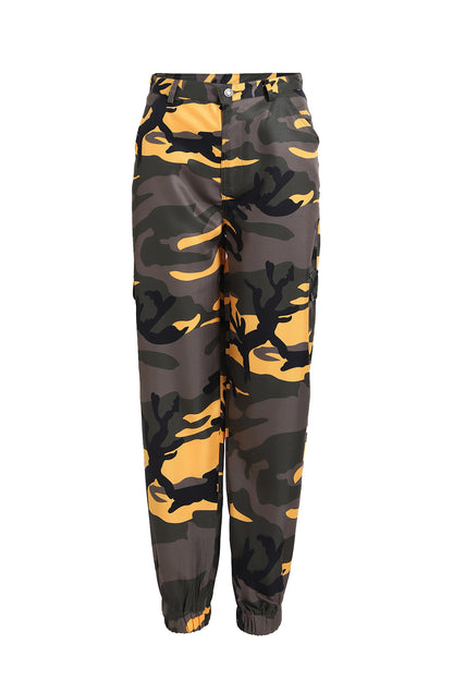 Pantalón de mezclilla de camuflaje para mujer