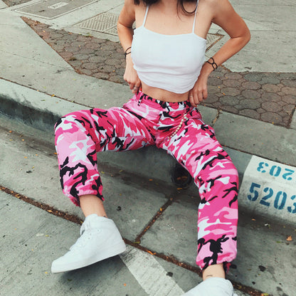 Pantalón de mezclilla de camuflaje para mujer