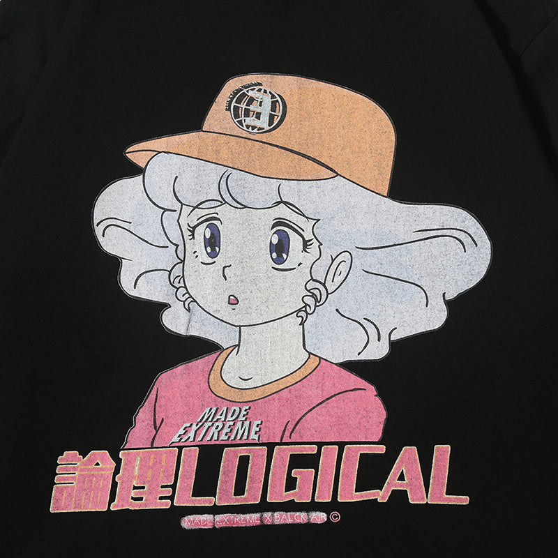 Camiseta de manga larga chica anime
