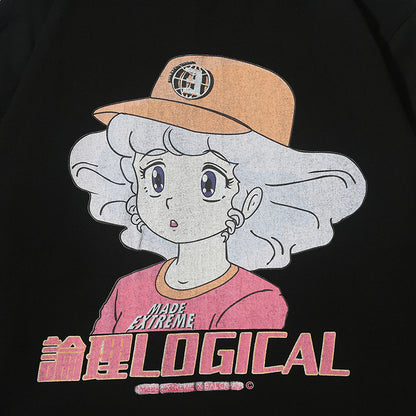 Camiseta de manga larga chica anime