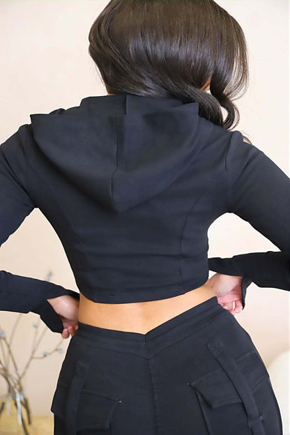 Conjunto Top + Pantalones tipo cargo para dama