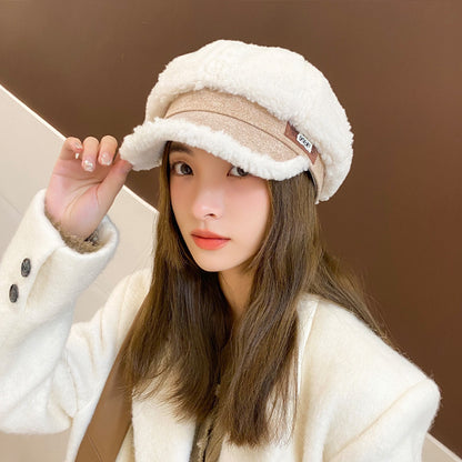 Gorra de lana gruesa y cálida