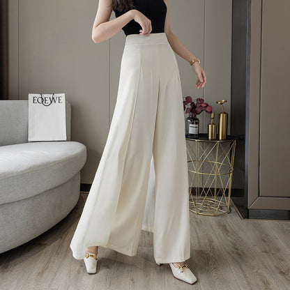 Falda pantalón de pierna ancha semitransparente