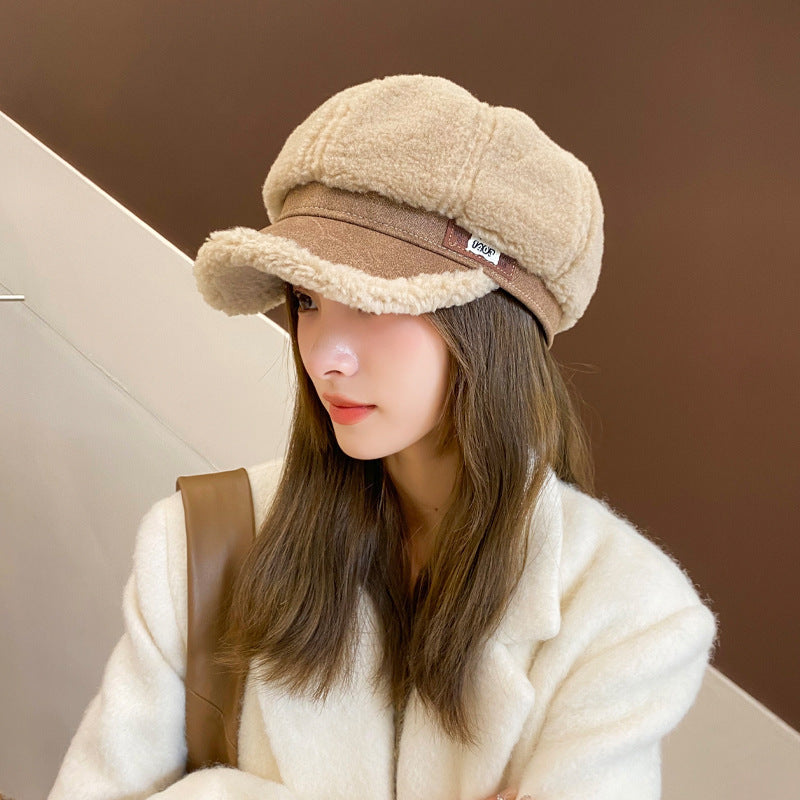 Gorra de lana gruesa y cálida