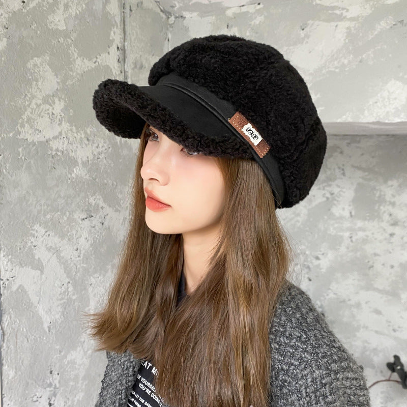 Gorra de lana gruesa y cálida