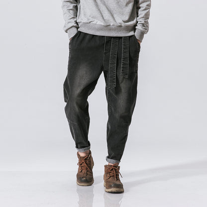Pantalones jeans holgados estilo punk hip-hop