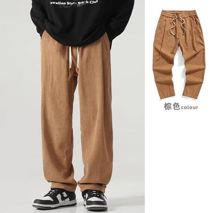 Pantalones casuales, holgados y de pierna ancha