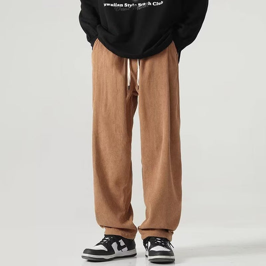 Pantalones casuales, holgados y de pierna ancha