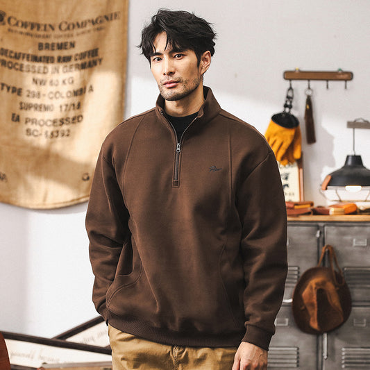 Abrigo cálido de polar con cremallera para hombre