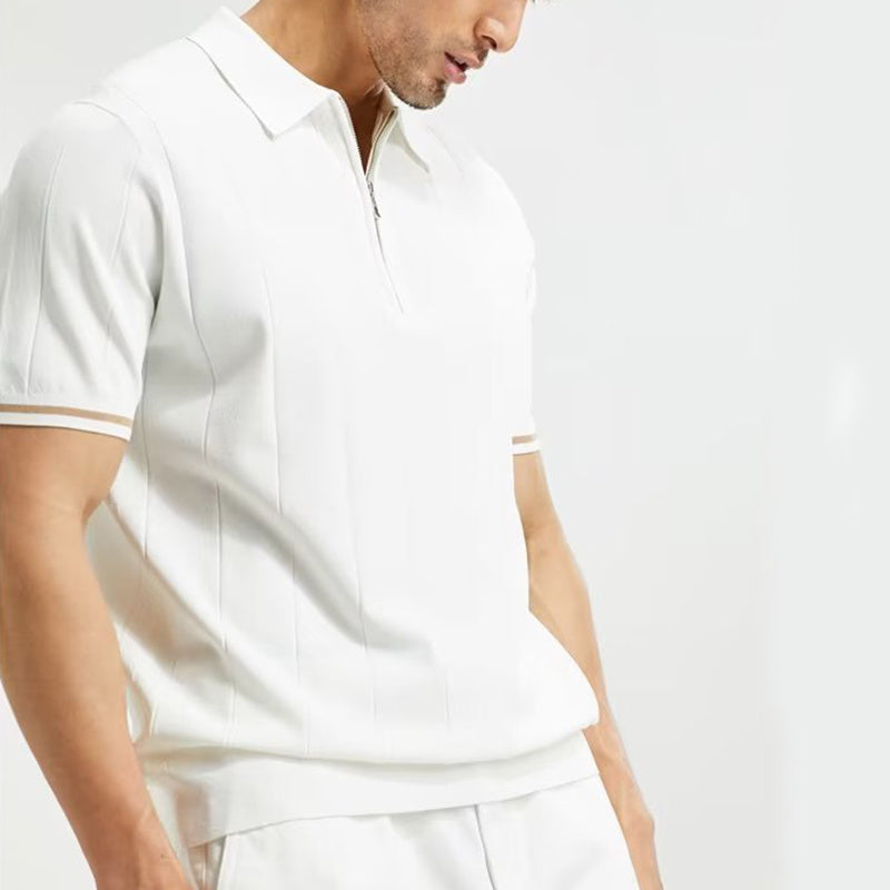 Camisa polo de manga corta de moda para hombre