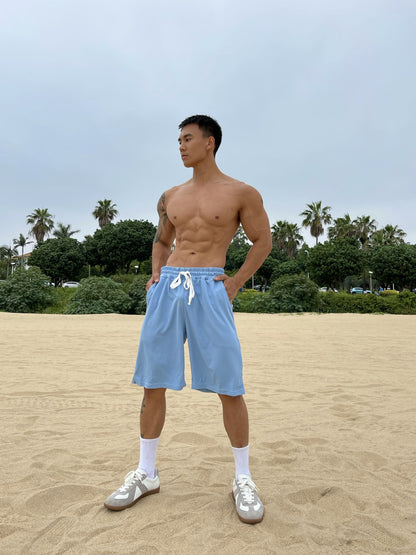 Pantalones cortos de entrenamiento holgados para hombre en tallas grandes