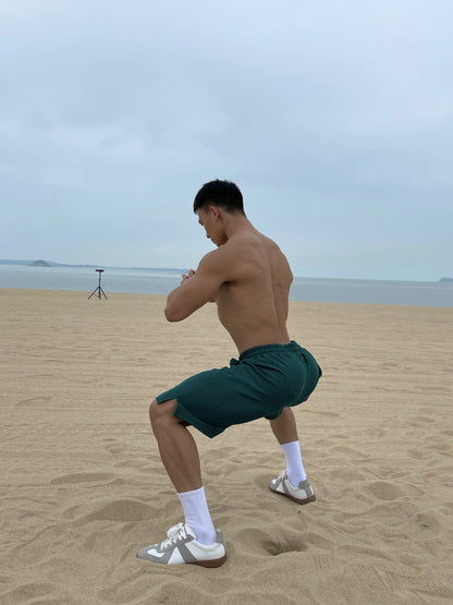 Pantalones cortos de entrenamiento holgados para hombre en tallas grandes