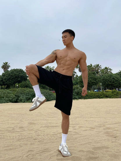 Pantalones cortos de entrenamiento holgados para hombre en tallas grandes