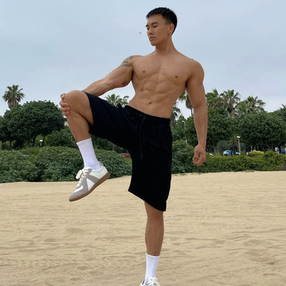 Pantalones cortos de entrenamiento holgados para hombre en tallas grandes