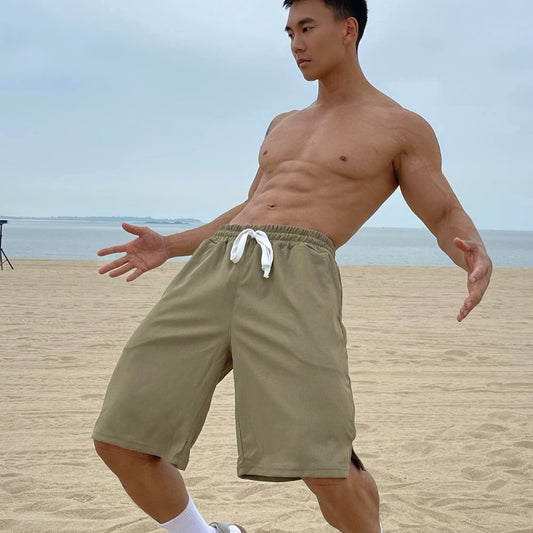 Pantalones cortos de entrenamiento holgados para hombre en tallas grandes
