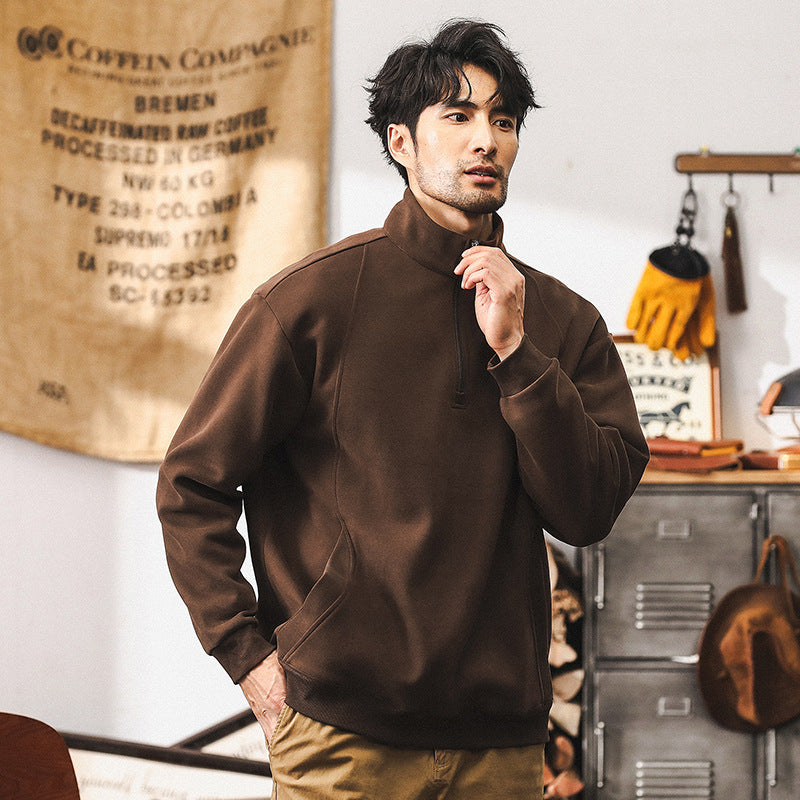 Abrigo cálido de polar con cremallera para hombre