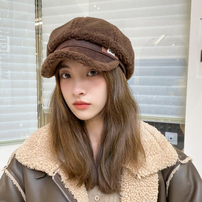 Gorra de lana gruesa y cálida