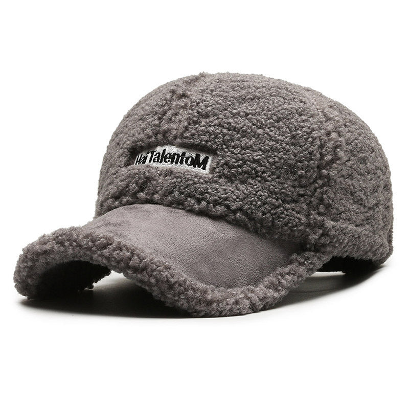 Gorra cálida de felpa para mujer