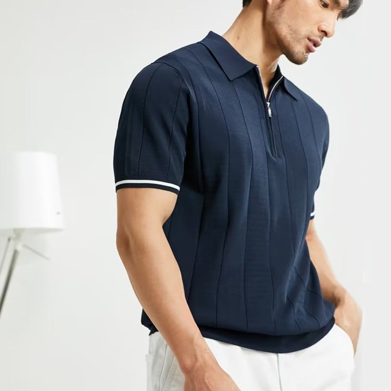 Camisa polo de manga corta de moda para hombre