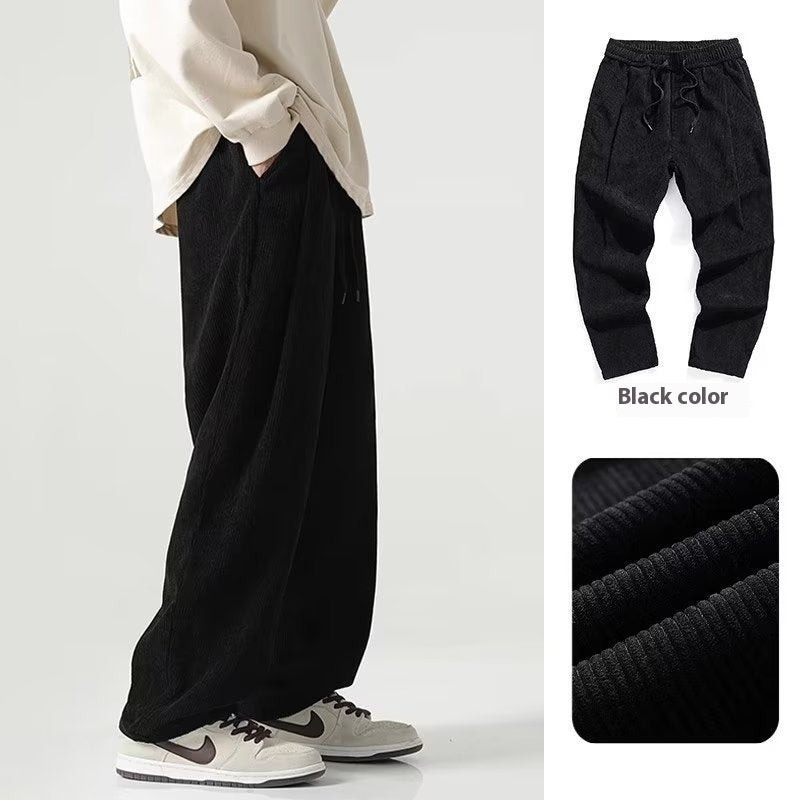 Pantalones casuales, holgados y de pierna ancha