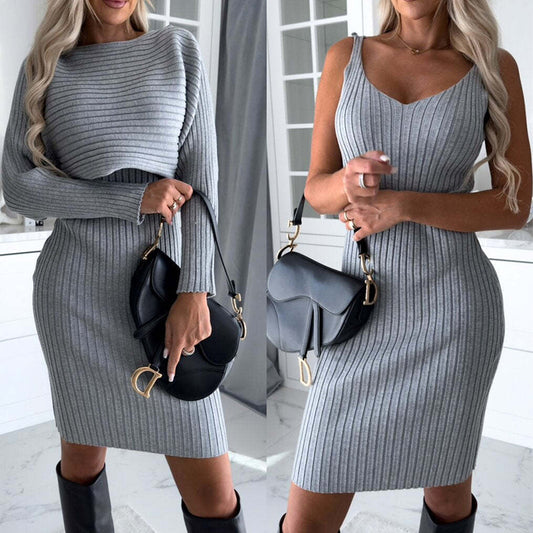 Conjunto de 2 pzs top y falda para mujer