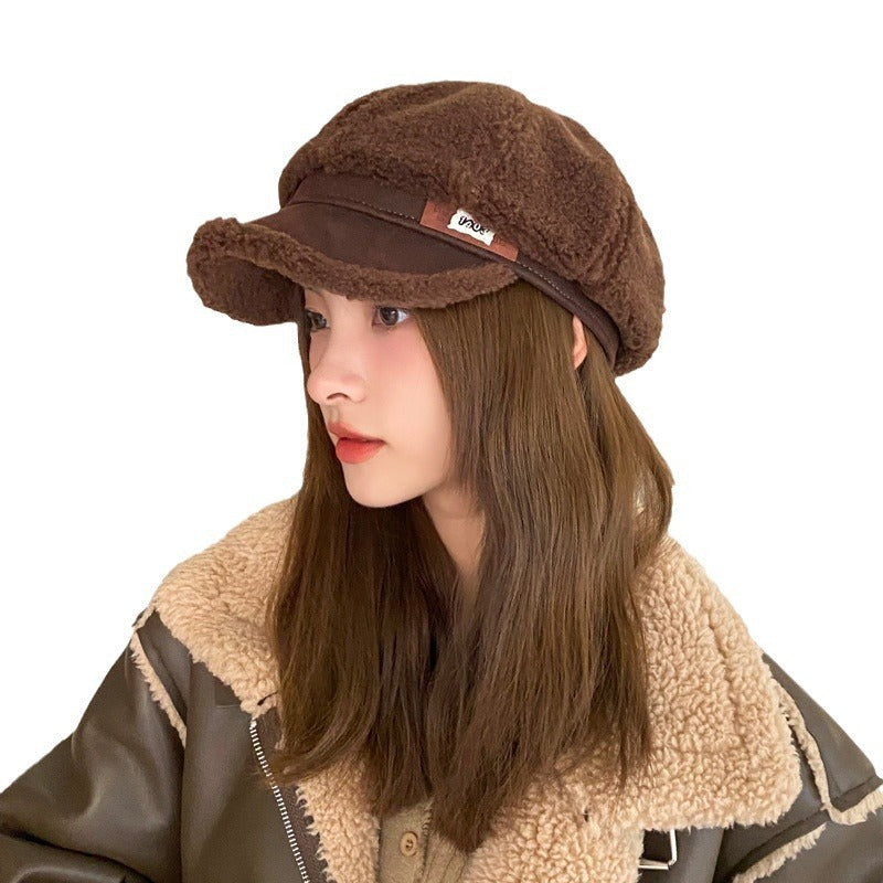 Gorra de lana gruesa y cálida