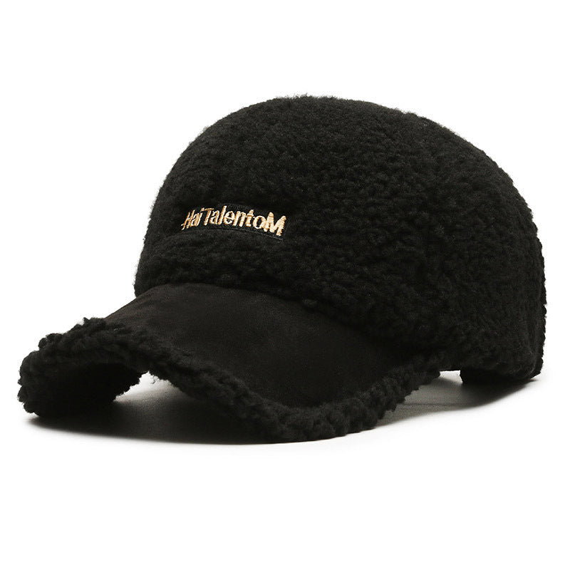 Gorra cálida de felpa para mujer